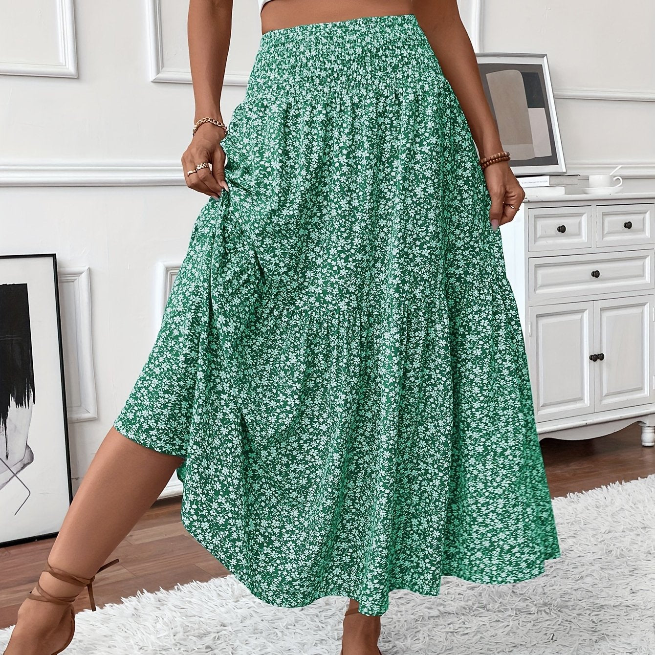 Elena Floral Print Ditsy Skirt