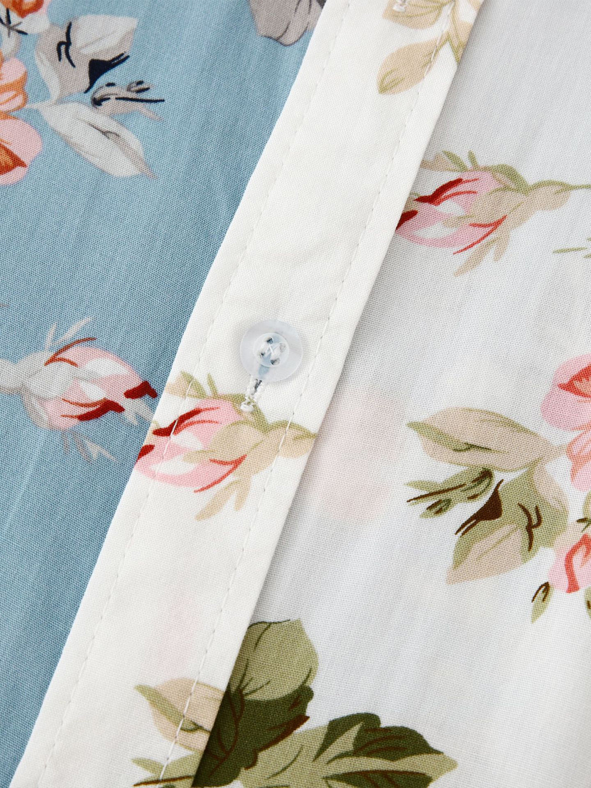 NAVEN Floral Patchwork Shirt