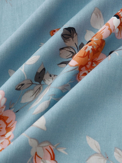 NAVEN Floral Patchwork Shirt