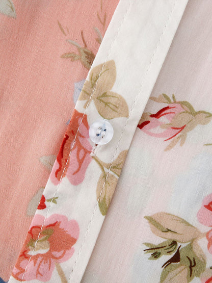 NAVEN Floral Patchwork Shirt