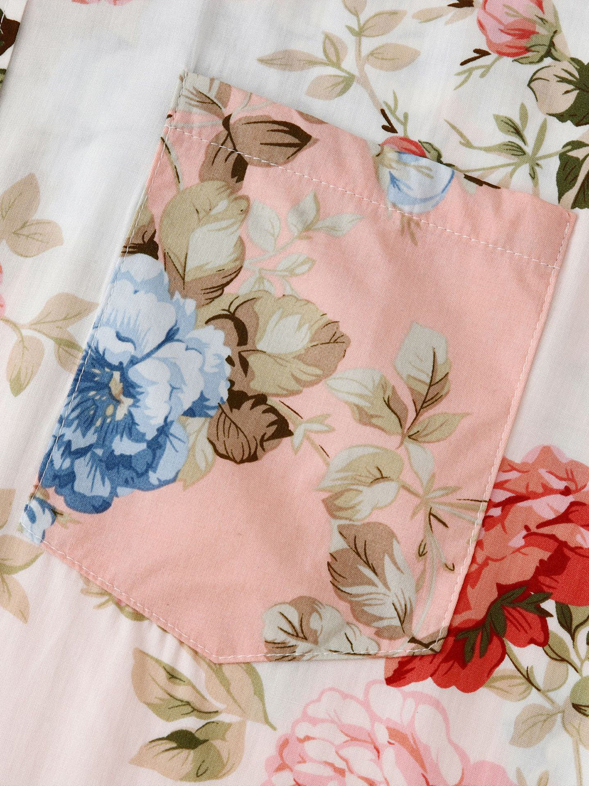 NAVEN Floral Patchwork Shirt