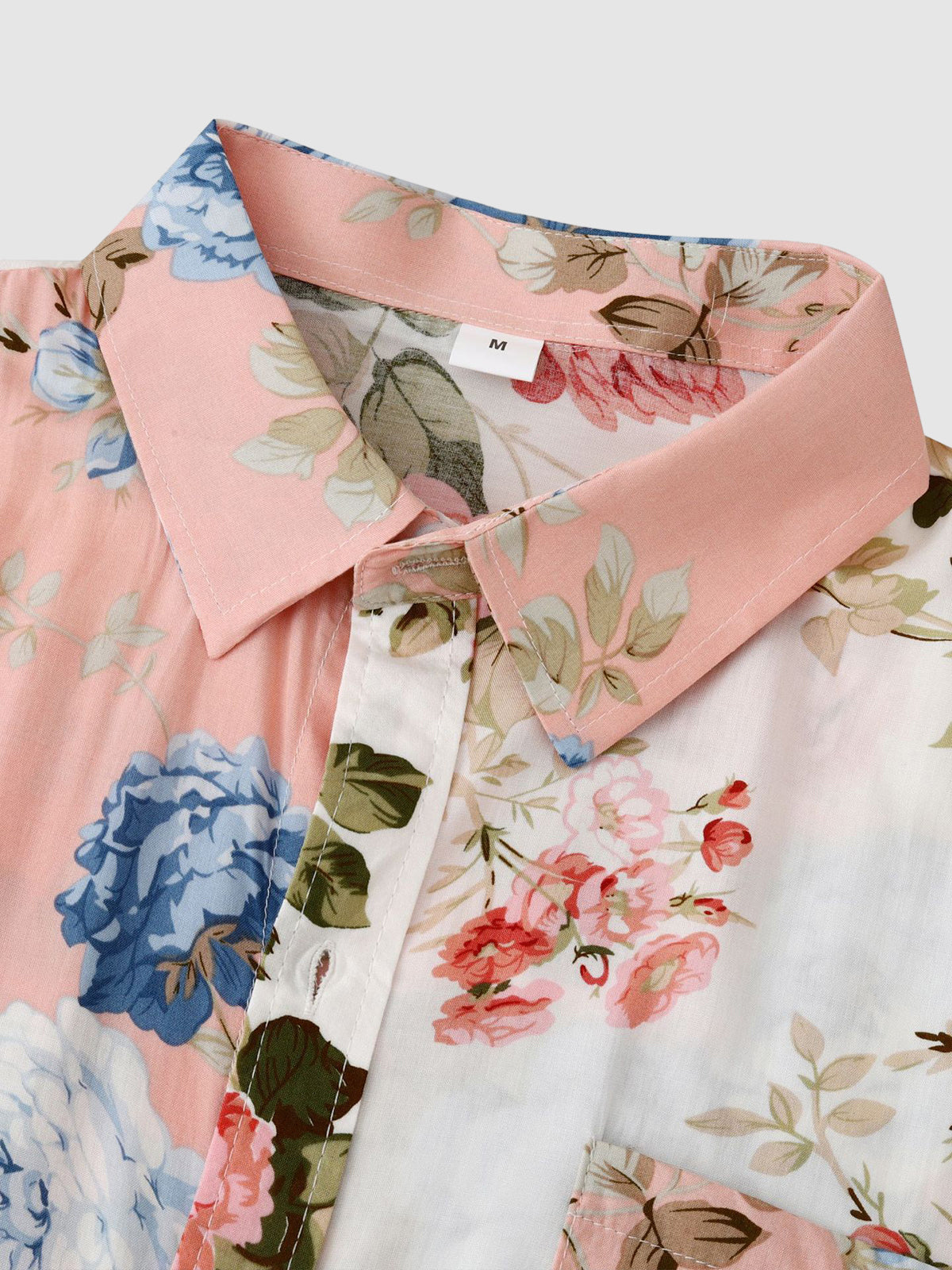 NAVEN Floral Patchwork Shirt