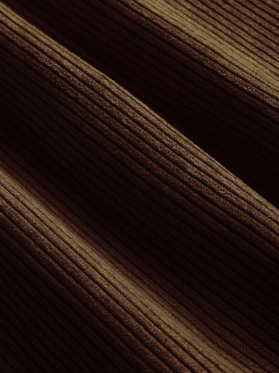 CORVIN Men’s Half Button Corduroy Shirt