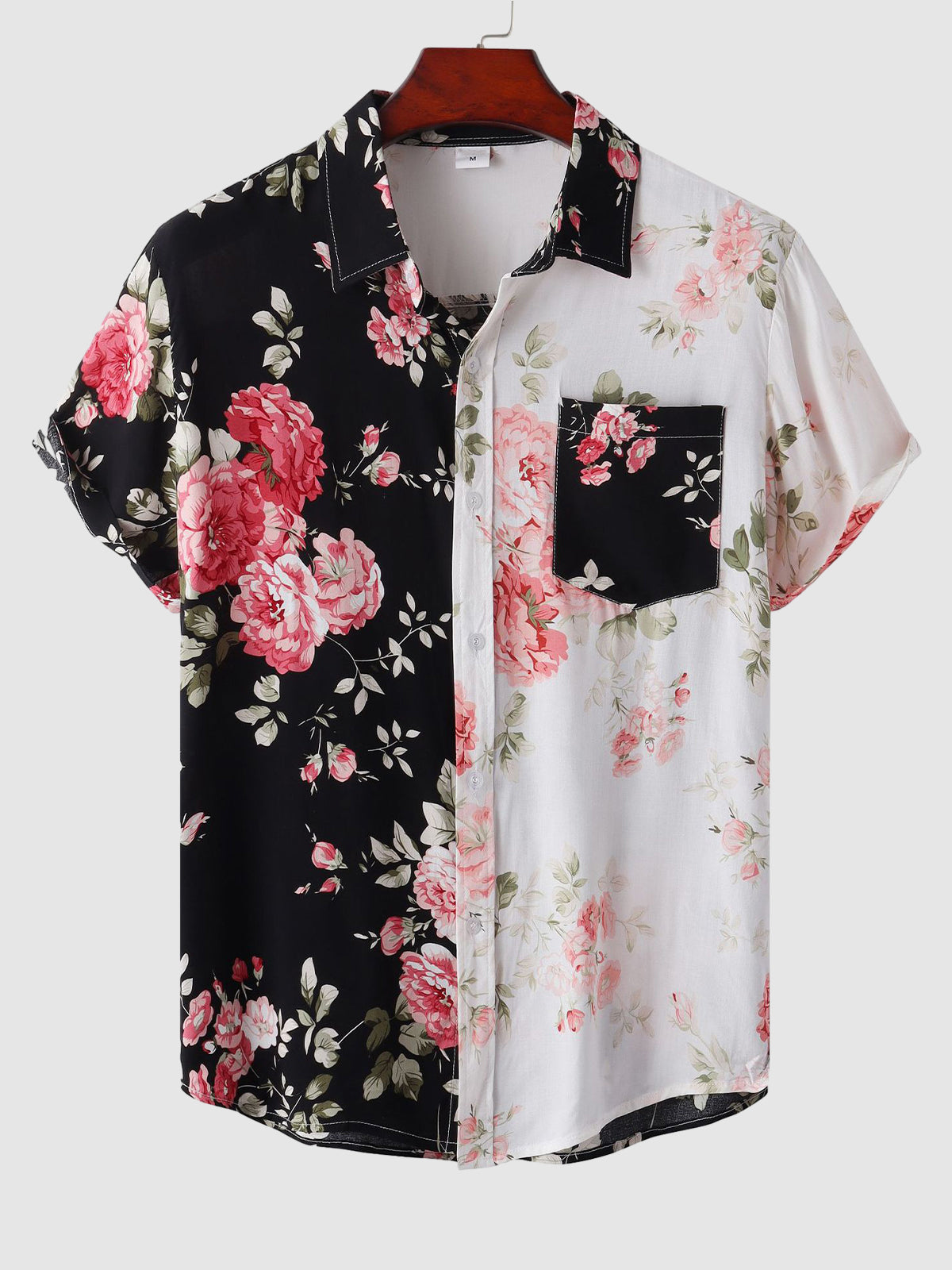 NAVEN Floral Patchwork Shirt