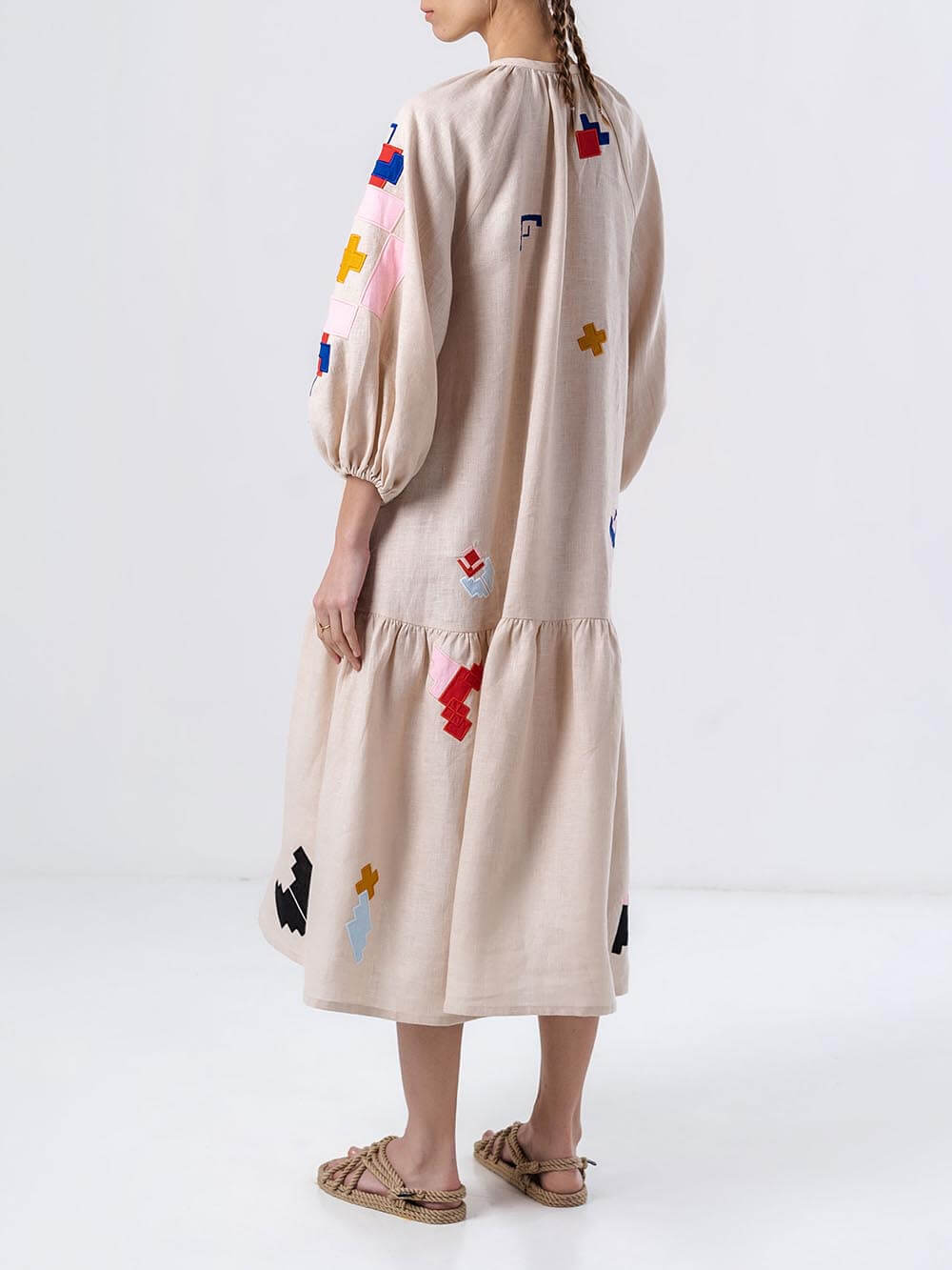 Distinctive Ethnic Print Lightweight Maxi Dress