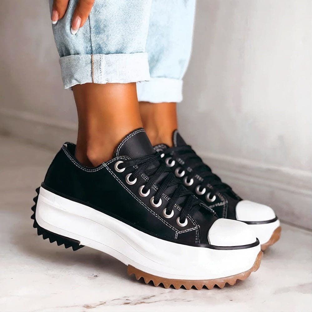 Elisa Leather platform sneaker