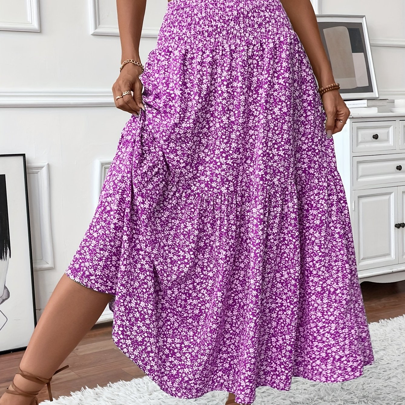 Elena Floral Print Ditsy Skirt