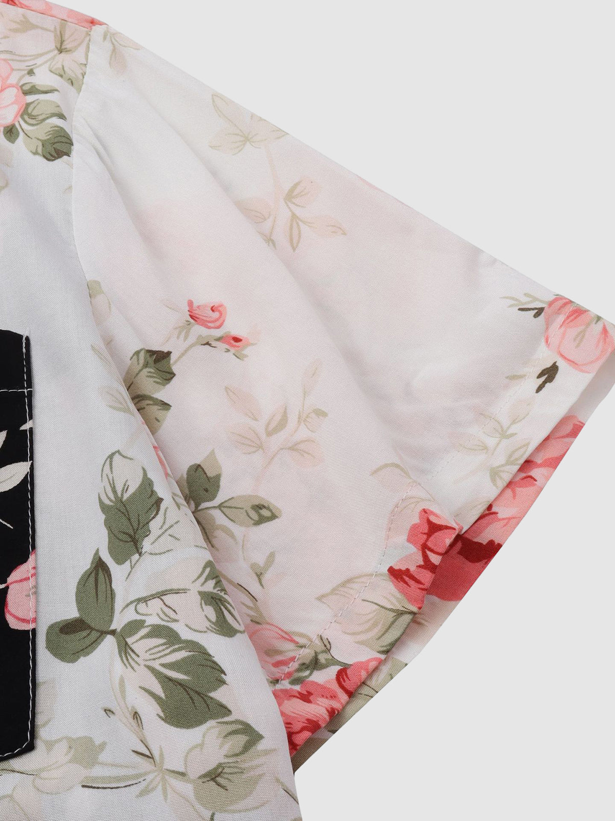 NAVEN Floral Patchwork Shirt