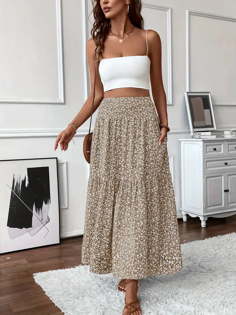 Elena Floral Print Ditsy Skirt