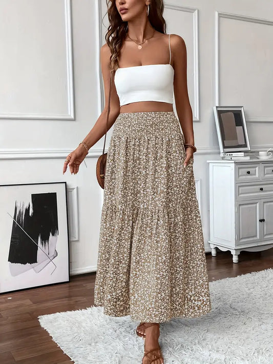 Elena Floral Print Ditsy Skirt