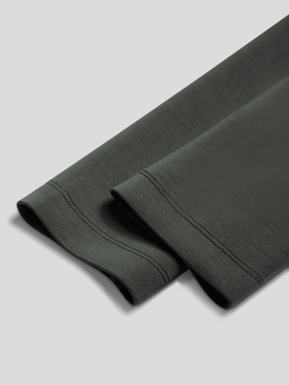 Modal Blend Elbow Patch Long Sleeve Tee:Slim Fit