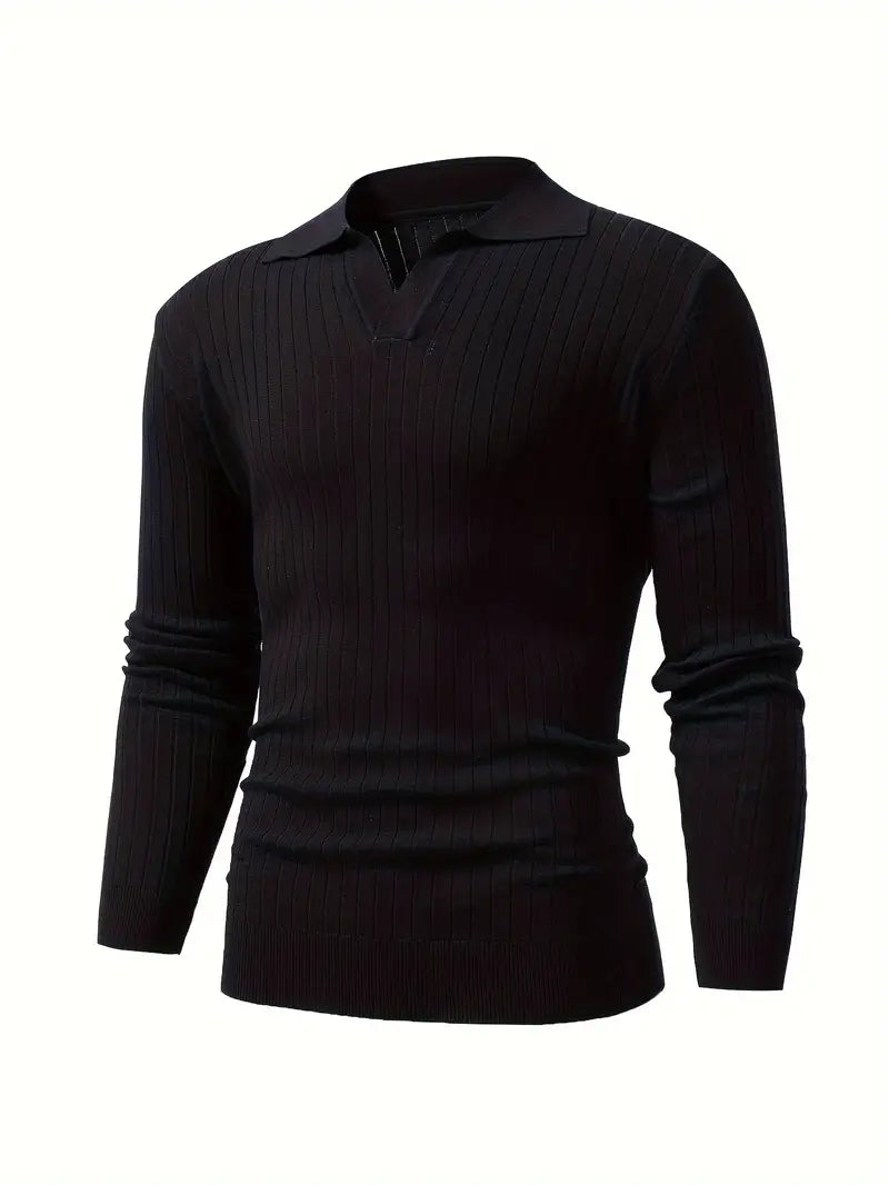 RENVO Muscle Fit Knit Sweater