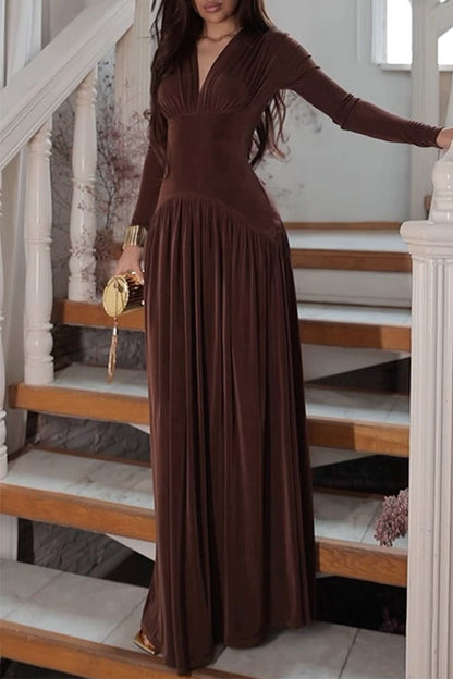 ISOLA Velvet Maxi Dress