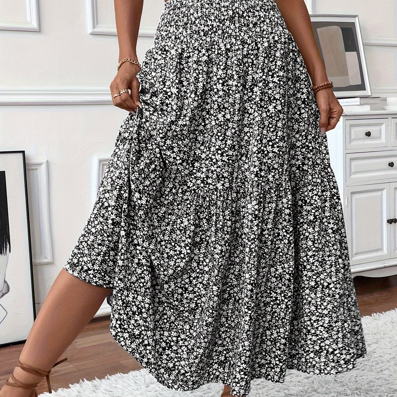Elena Floral Print Ditsy Skirt
