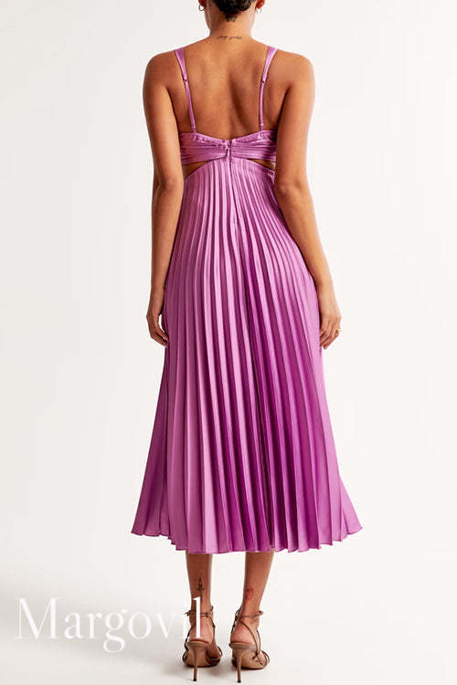 ALUNIA Pleated Maxi Dress