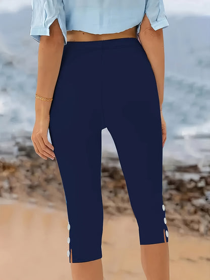 Clara Smooth Stretch Capri Pants