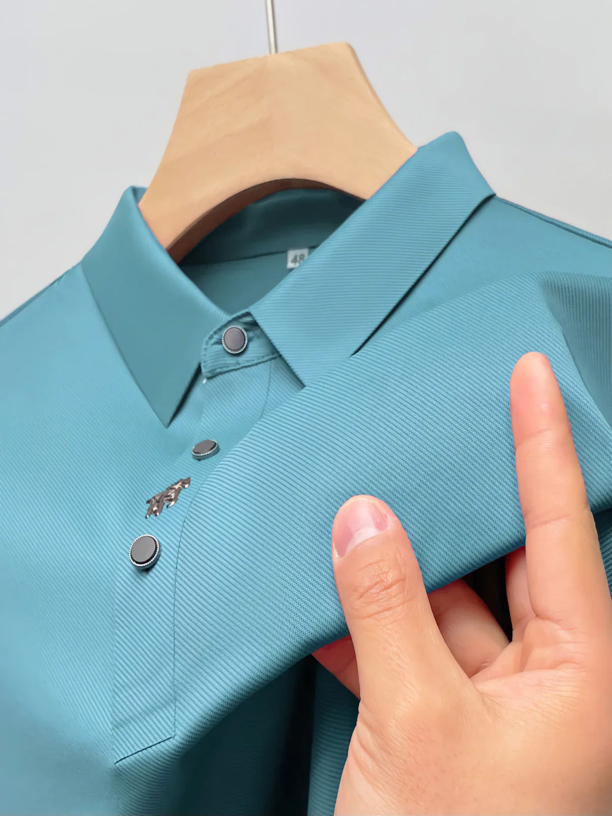 VALEN Wrinkle-Free Muscle Fit Polo