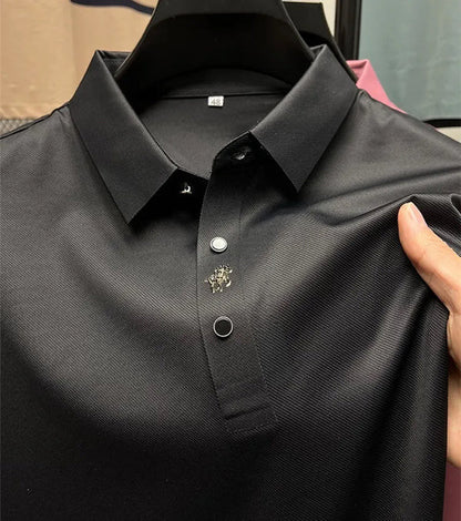 VALEN Wrinkle-Free Muscle Fit Polo