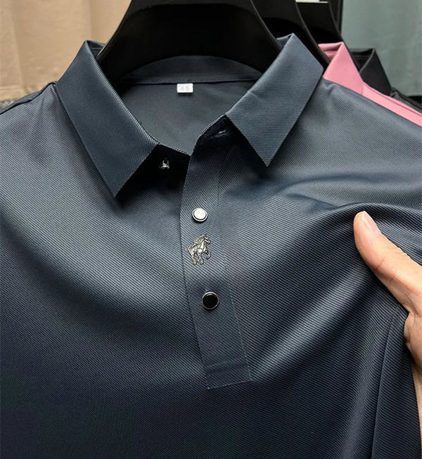 VALEN Wrinkle-Free Muscle Fit Polo