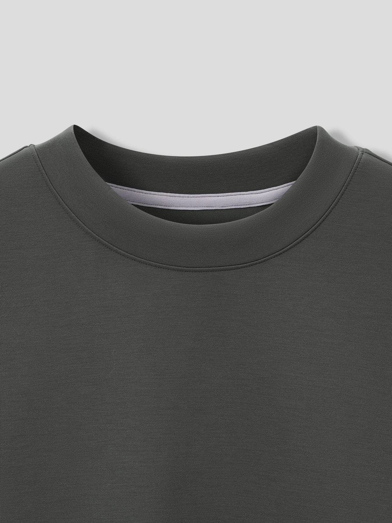 Modal Blend Elbow Patch Long Sleeve Tee:Slim Fit