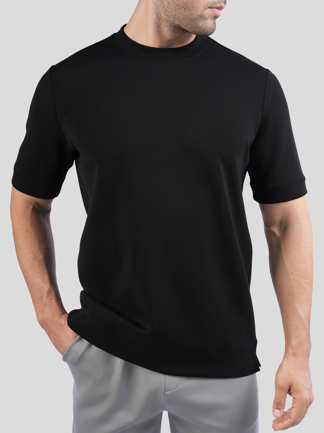 Modal Blend Short Sleeve Tee:Slim Fit