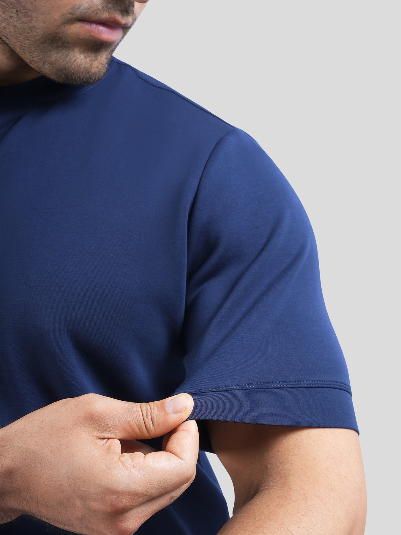 Modal Blend Short Sleeve Tee:Slim Fit