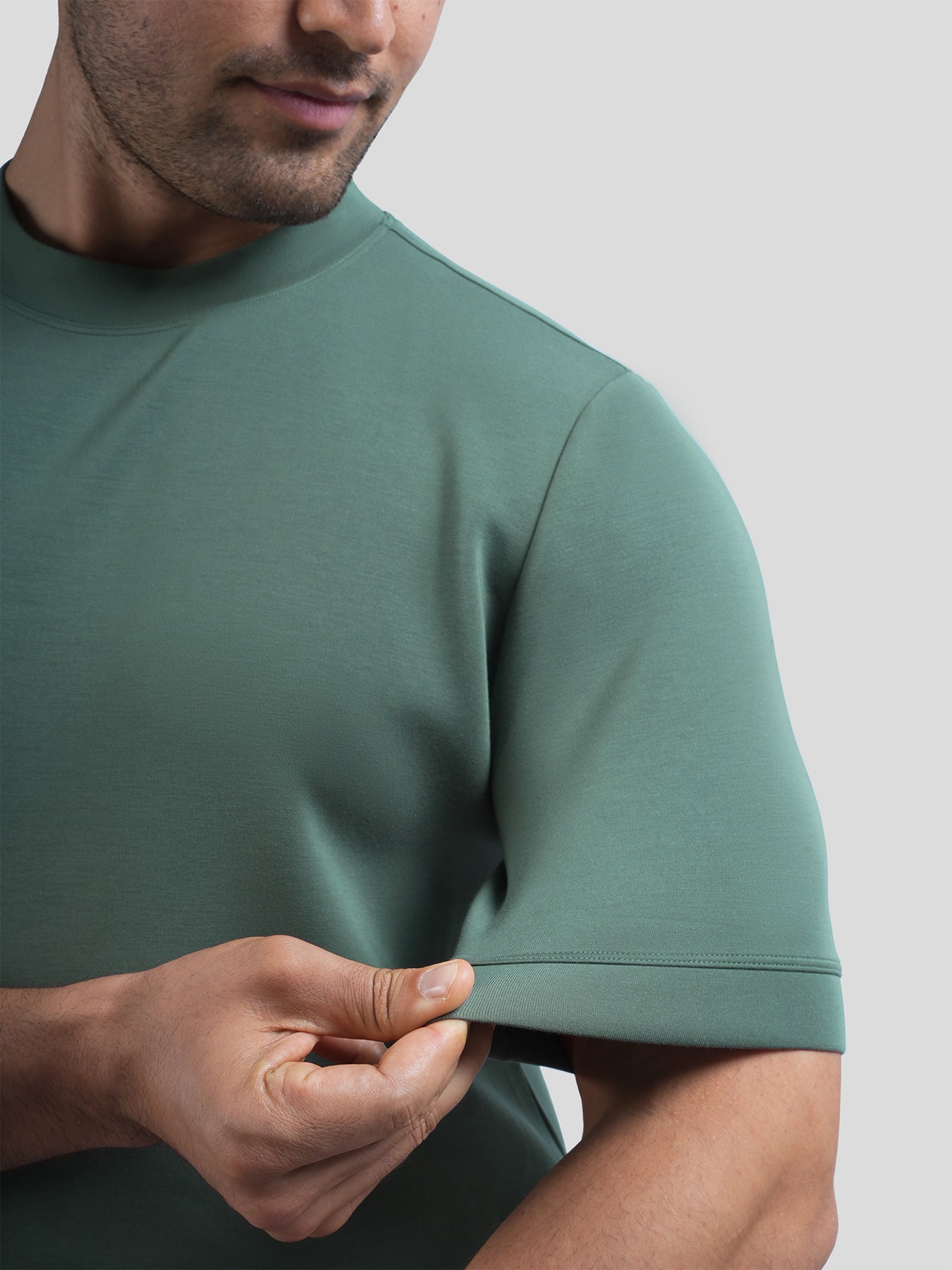 Modal Blend Short Sleeve Tee:Slim Fit