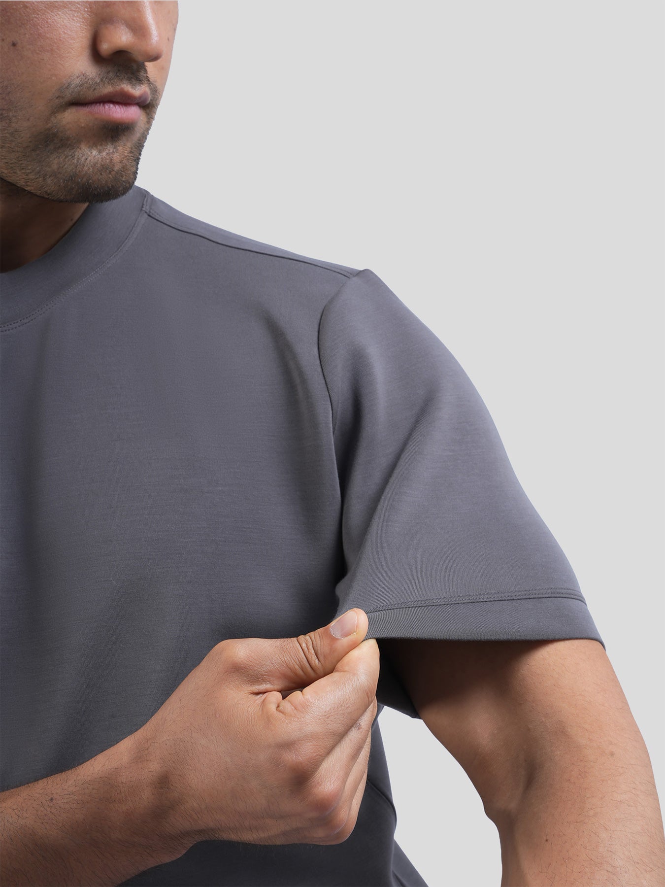 Modal Blend Short Sleeve Tee:Slim Fit