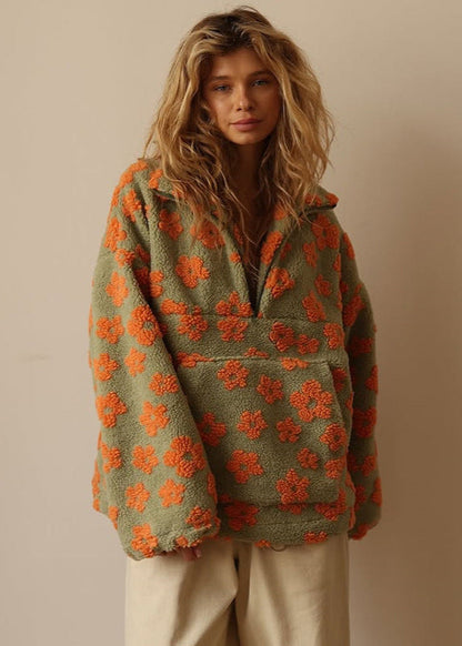 Aveline — Boho Sherpa Fleece Pullover