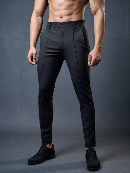 CALDEN Wrinkle-Free Slim Fit Trousers