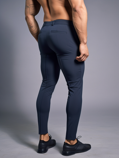 CALDEN Wrinkle-Free Slim Fit Trousers