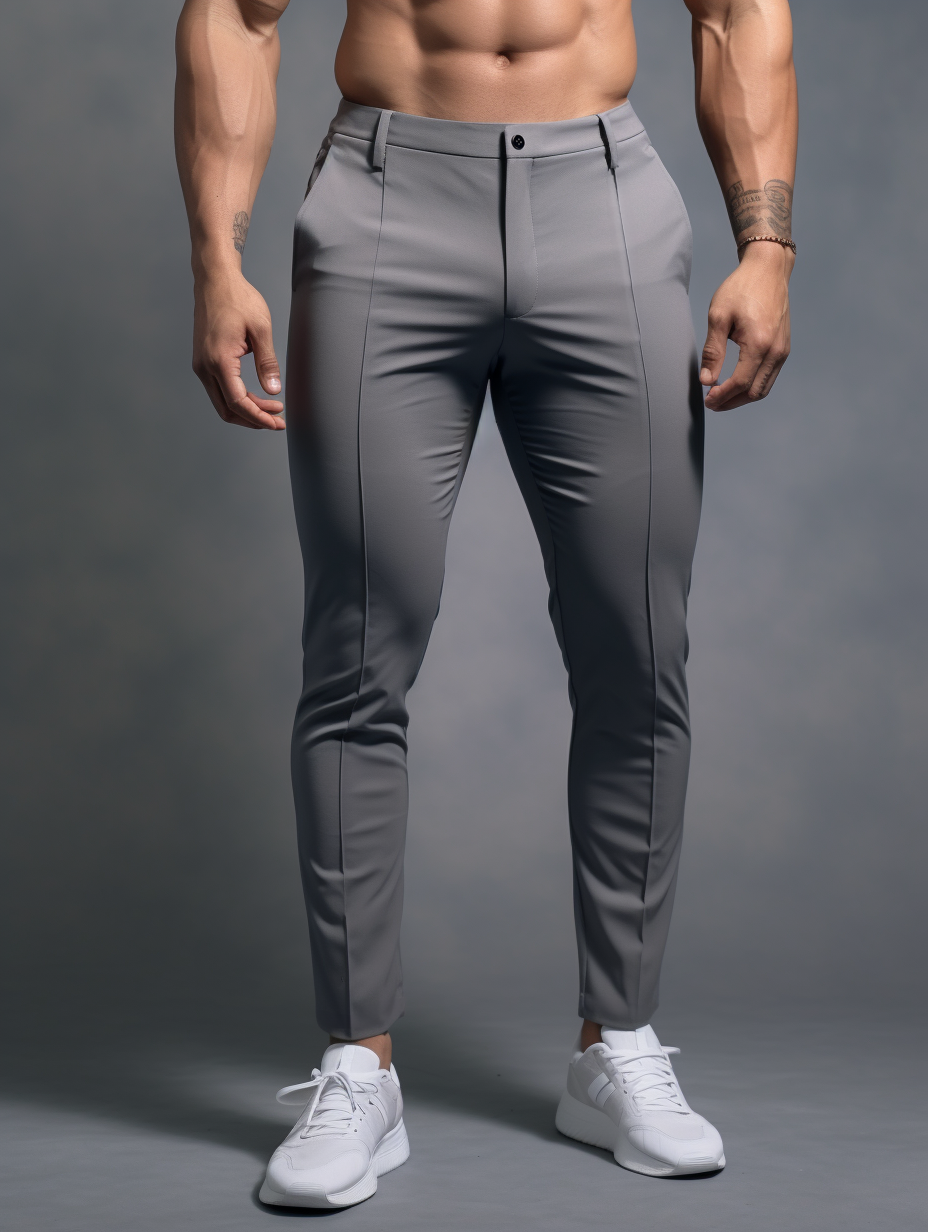 CALDEN Wrinkle-Free Slim Fit Trousers