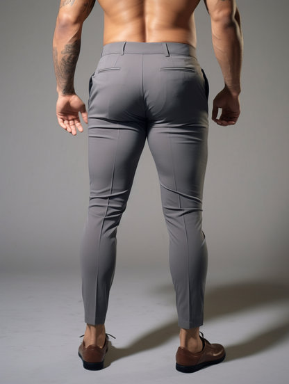 CALDEN Wrinkle-Free Slim Fit Trousers