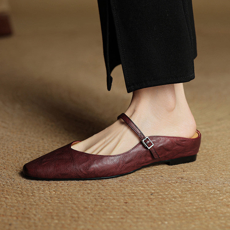 LYRIA Genuine Leather Mules
