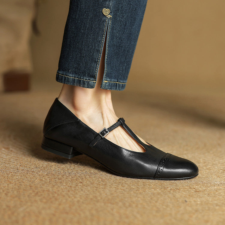 Elvara – Genuine Leather Flats