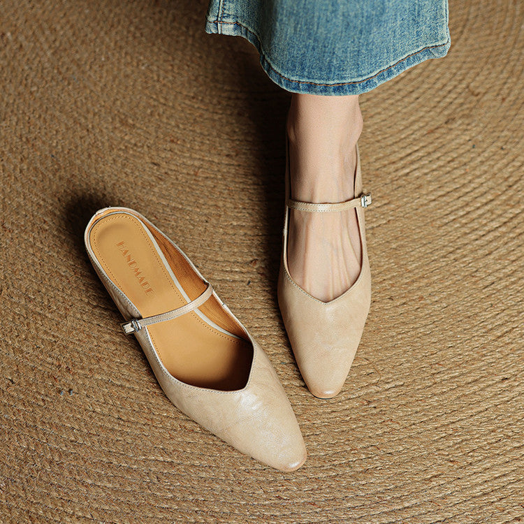 LYRIA Genuine Leather Mules