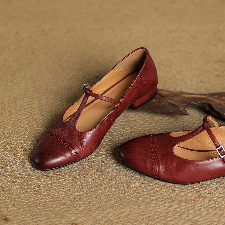 Elvara – Genuine Leather Flats
