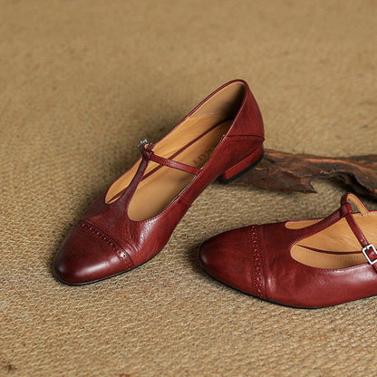 Elvara – Genuine Leather Flats