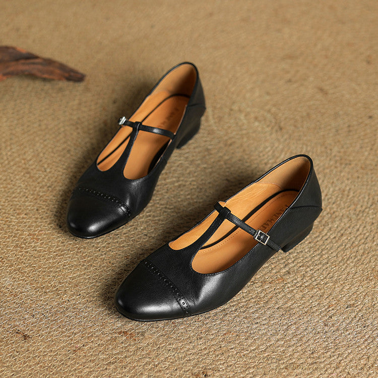 Elvara – Genuine Leather Flats