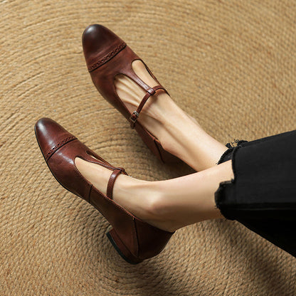 Elvara – Genuine Leather Flats