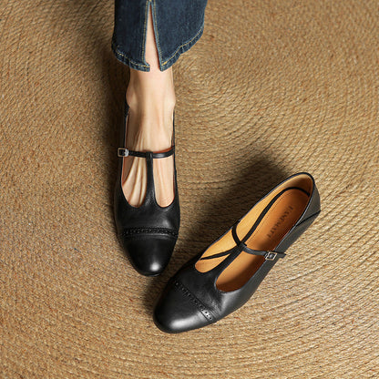 Elvara – Genuine Leather Flats