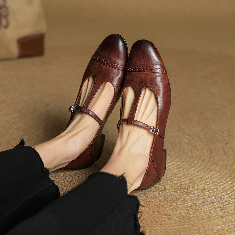 Elvara – Genuine Leather Flats