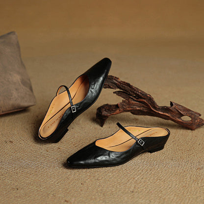 LYRIA Genuine Leather Mules