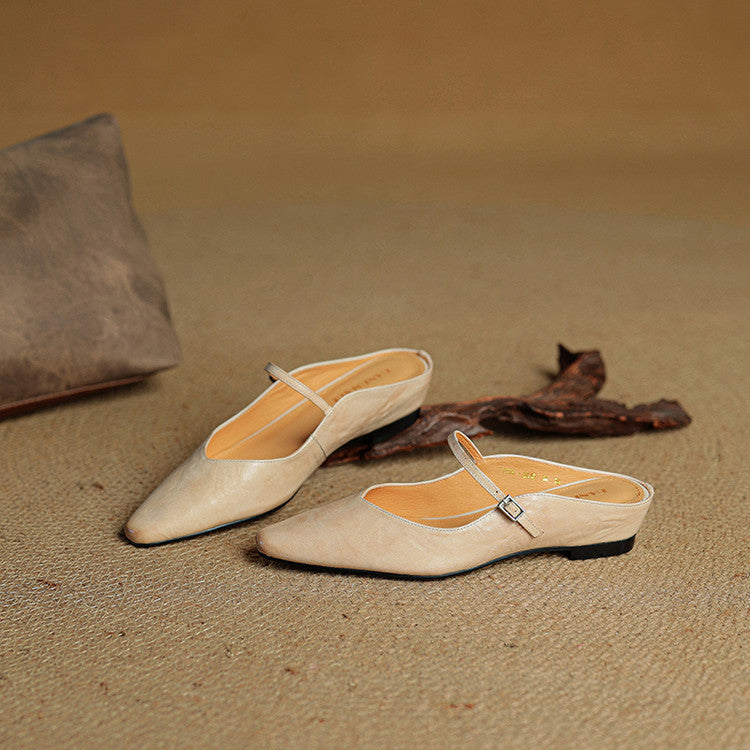 LYRIA Genuine Leather Mules