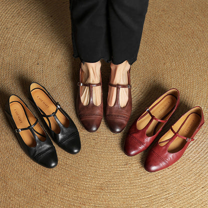 Elvara – Genuine Leather Flats
