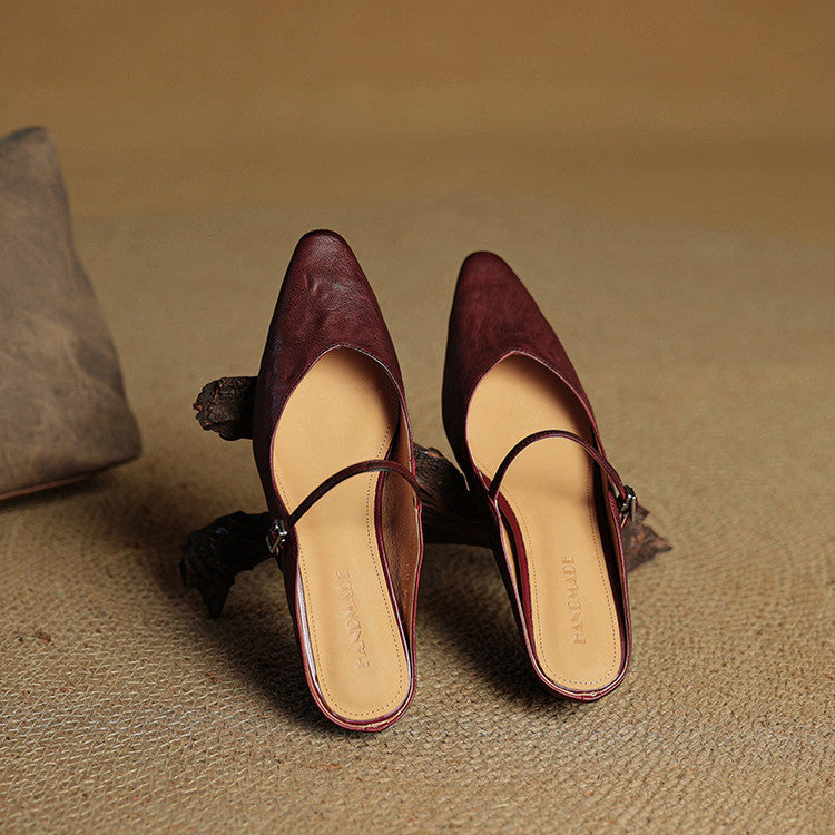 LYRIA Genuine Leather Mules