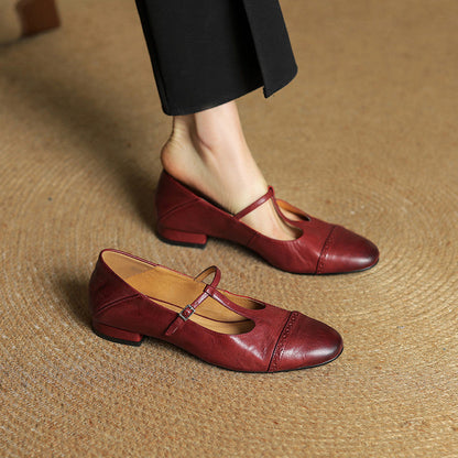 Elvara – Genuine Leather Flats