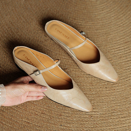 LYRIA Genuine Leather Mules
