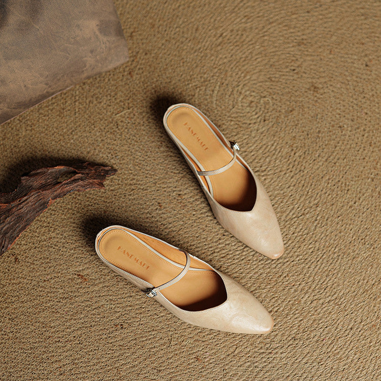 LYRIA Genuine Leather Mules