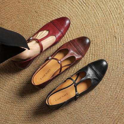 Elvara – Genuine Leather Flats